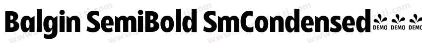 Balgin SemiBold SmCondensed字体转换